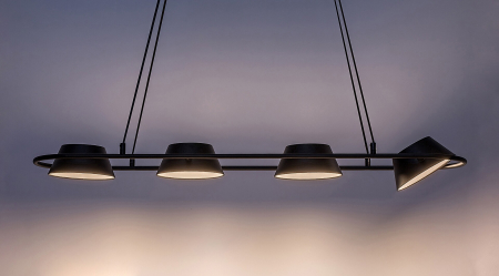 Lustra Rabalux Odiss LED 36W 1850lm 3000 metal black stil modern 230V, 50Hz IP20 72218 [2]