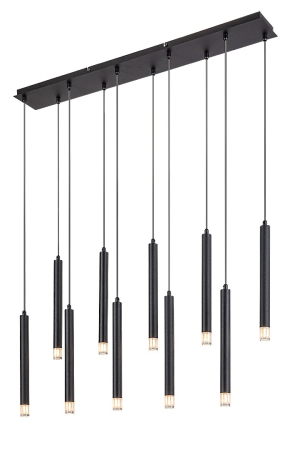 Lustra Rabalux Ramira G9 10x MAX 5W  metal acril negru IP20 [3]