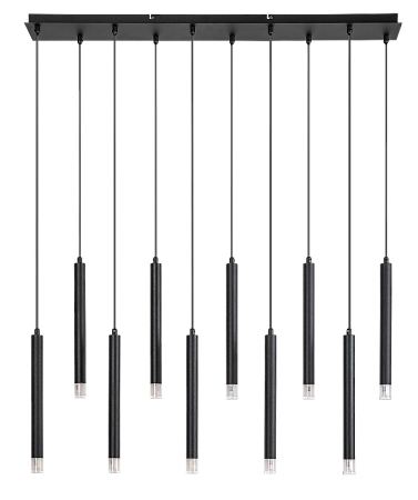 Lustra Rabalux Ramira G9 10x MAX 5W  metal acril negru IP20 [1]