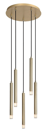 Lustre - Lustra Rabalux Ramira G9 5X MAX 5W  metal acril auriu IP20