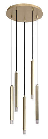 Lustra Rabalux Ramira G9 5X MAX 5W  metal acril auriu IP20 [1]