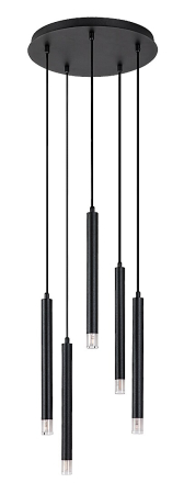 Lustra Rabalux Ramira G9 5X MAX 5W  metal acril negru IP20 [1]