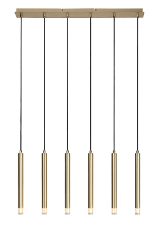 Lustre - Lustra Rabalux Ramira G9 6x MAX 5W  metal acril auriu IP20