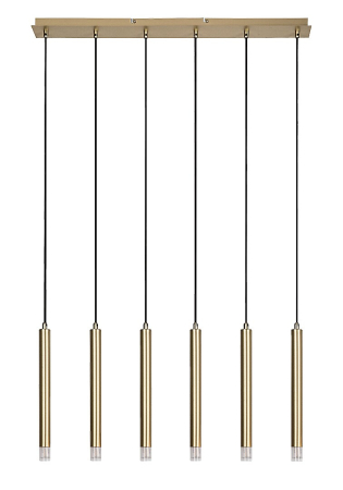 Lustra Rabalux Ramira G9 6x MAX 5W  metal acril auriu IP20 [1]