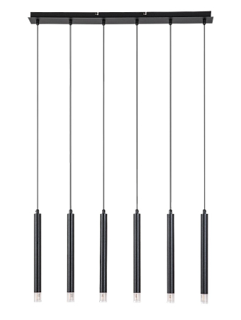 Lustra Rabalux Ramira G9 6x MAX 5W  metal acril negru IP20 [1]