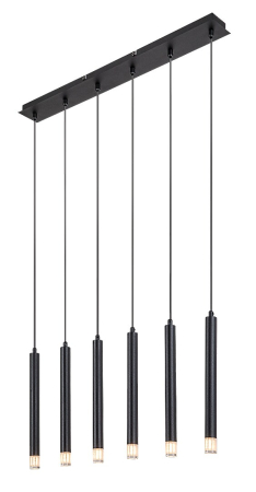 Lustra Rabalux Ramira G9 6x MAX 5W  metal acril negru IP20 [2]