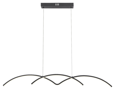Lustre - Lustra Rabalux River LED 40W 2000lm 4000K metal plastic negru alb IP20