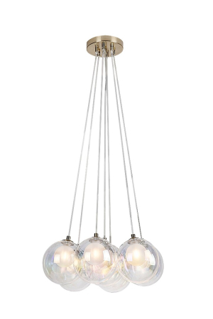 Lustre - Lustra Rabalux Rosehip G9 7x MAX 25W  metal sticlă culoarea șampaniei IP20