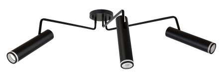 Lustra Rabalux Senobia GU10 GU10 3x MAX 35W aluminiu black stil modern, IP20 73039 [2]