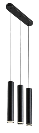 Lustra Rabalux Senobia GU10 GU10 3X MAX 5W aluminiu black stil modern, IP20 73037 [2]