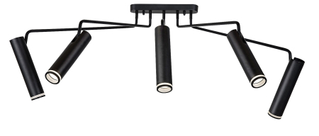 ILUMINAT INTERIOR - Lustra Rabalux Senobia GU10 GU10 5x MAX 35W   aluminiu black stil modern 230V, 50Hz IP20 73040