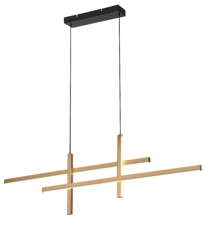 Lustre - Lustra Rabalux Severine LED 40W 2000lm 3000K metal plastic negru/ auriu alb IP20