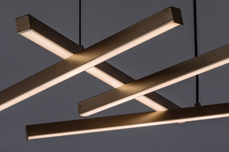 Lustra Rabalux Severine LED 40W 2400lm 3000-6500K metal plastic negru/ auriu alb IP20 [5]