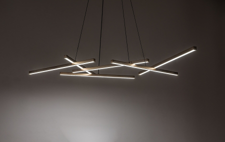 Lustra Rabalux Severine LED 40W 2400lm 3000-6500K metal plastic negru/ auriu alb IP20 [4]