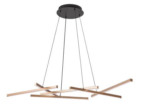 Lustra Rabalux Severine LED 40W 2400lm 3000-6500K metal plastic negru/ auriu alb IP20 [1]