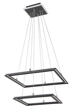 Lustra Rabalux Sidona LED 48W 2450lm 3000K metal black stil modern, IP20 72243 [1]