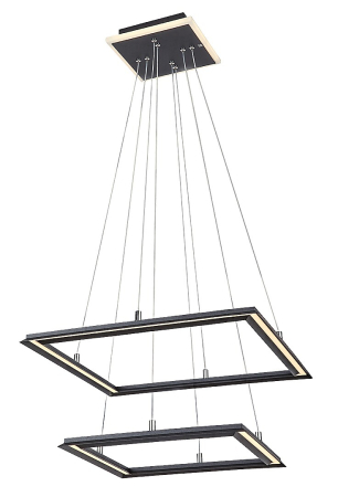 Moderne - Lustra Rabalux Sidona LED 48W 2450lm 3000K metal black stil modern, IP20 72243