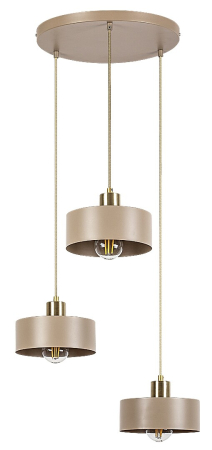 Lustra Rabalux Tisandra E27 E27 3x MAX 25W   metal gray beige stil modern 230V, 50Hz IP20 72143 [1]
