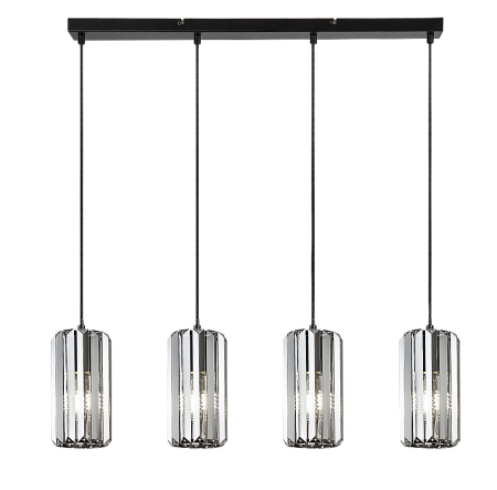 Moderne - Lustra Rabalux Veness E27 E27 4x MAX 40W metal mat black stil clasic, IP20 72256