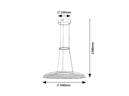 Lustra Rabalux Zofrael LED 24W 1850lm 3000K metal acril auriu transparent IP20 [7]