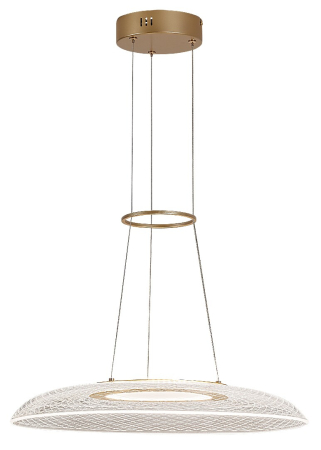 Lustre - Lustra Rabalux Zofrael LED 24W 1850lm 3000K metal acril auriu transparent IP20