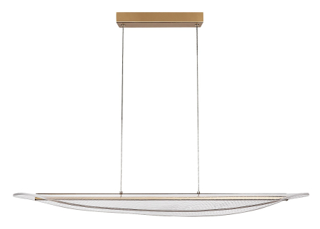Lustra Rabalux Zofrael LED 32W 2450lm 3000K metal acril auriu transparent IP20 [1]
