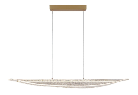 Lustre - Lustra Rabalux Zofrael LED 32W 2450lm 3000K metal acril auriu transparent IP20