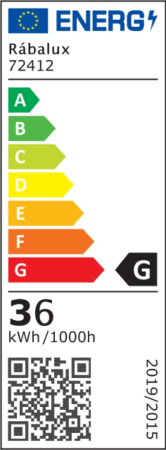 Lustra Rabalux Zofrael LED 36W 2400lm 3000K metal acril auriu transparent IP20 [8]