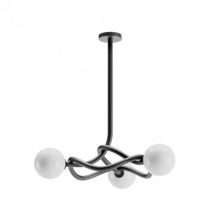 Lustra REDO CONFUSIO 01-3257 E14 3X28W    Metal Negru Mat IP20