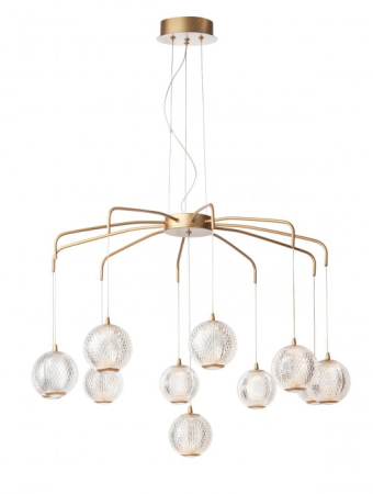 ILUMINAT - Lustra REDO Gianet 01-4041 LED 42W 3663lm 3000K Metal Gold Acril Transparent IP20
