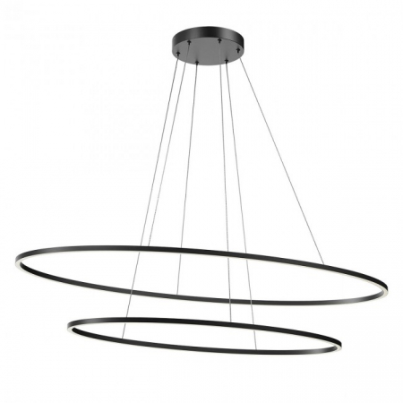 BLACK FRIDAY 2024 - Lustra Redo Leo 01-3343 Metal/Aluminiu Negru mat LED 108W 3000K, 4000K 6974 lm 3 Step Dimming IP20