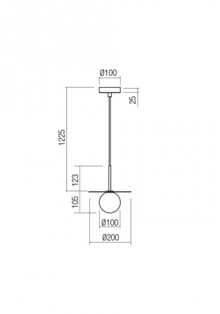 Suspensie REDO PLATO 01-2728 G9 SAND BLACK 1 x max.10W   IP20 [1]
