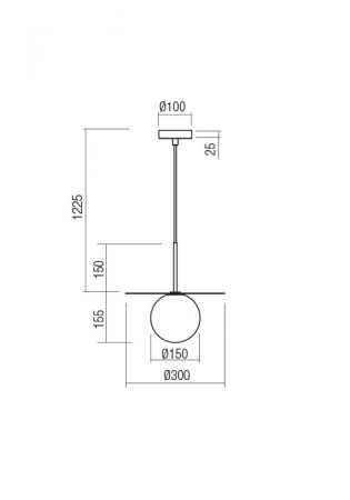Suspensie REDO PLATO 01-2729 E14 GOLD 1 x max. 28W   IP20 [1]