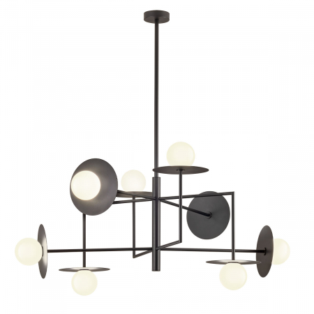 BF LUSTRE - Suspensie REDO PLATO 01-2753 G9 SAND BLACK 8 x max.10W   IP20