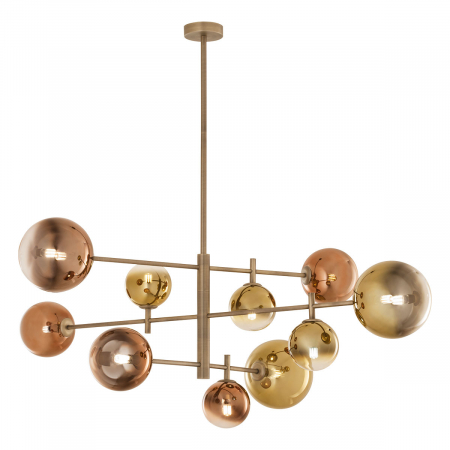 BF LUSTRE - Suspensie REDO ROY 01-2781 G9 MATT ANTIQUE BRASS 10 x max 10W   IP20