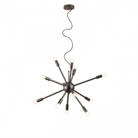 Lustra REDO STELLAR 01-2934 E14 12x25W    Metal Negru Mat IP20