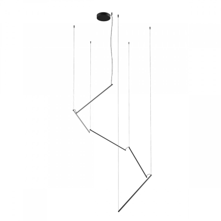BLACK FRIDAY 2024 - Suspensie REDO STICK 01-2801 LED SAND BLACK 48W 3252 lm 3000K IP20