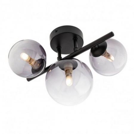 Lustre - Lustra Smarter Astra, negru mat, fumuriu degrade, 3XG9, L.28 cm, 01-3988