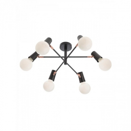 Lustre - Lustra Smarter Dekra, negru mat, 6XE27, 04-502