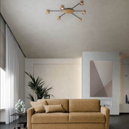 Lustra Smarter Noa, auriu mat, 6XGU10, L.74 cm, 01-4051 [1]