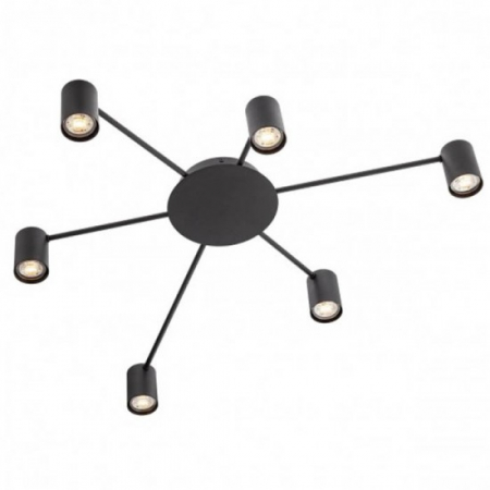 ILUMINAT - Lustra Smarter Noa, negru mat, 6XGU10, L.74 cm, 01-4052