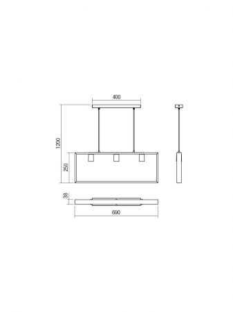 Lustra SMARTER TIMBER 01-1665 E27 3x42W Metal Negru mat/Lemn Fag Natur IP20 [1]