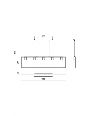Lustra SMARTER TIMBER 01-1666 E27 5x42W Metal Negru mat/Lemn Fag Natur IP20 [1]