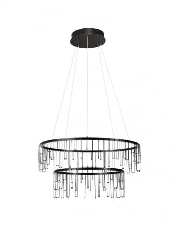 Lustre - Lustra STELLAR Nova Luce 9186969 LED 41 W, 3317 lm, 3000K IP20 Black Chrome