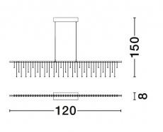 Lustra STELLAR Nova Luce 9186973 LED 17 W, 1355 lm, 3000K IP20 Black Chrome [7]
