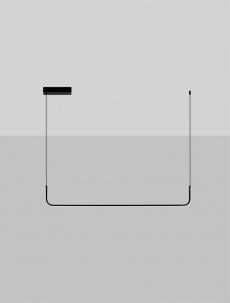 Lustre - Lustra Nova Luce STRITA 9001102 Sandy Black Steel & Aluminium LED 20W 1062lm IP20