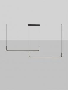 Lustra Nova Luce STRITA 9001103 Triac Dimmable Sandy Black Steel & Aluminium LED 42W 1849lm IP20 [2]