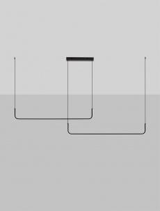 Lustre - Lustra Nova Luce STRITA 9001103 Triac Dimmable Sandy Black Steel & Aluminium LED 42W 1849lm IP20