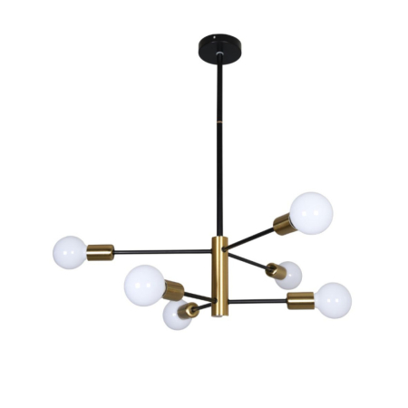 Lustre - LUSTRA TAMI AURIU CU BRATE 6XE27 42W 720X620mm