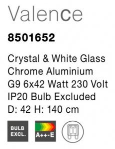 Lustra VALENCE Nova Luce 8501652 6xG9 IP20 Clear Crystal [3]